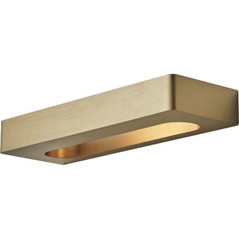 Applique LED HELIOS 13W Biemissione IP54 3000K Colore Oro - Design Minimalista e Compatto per Illuminazione Interni - Rossini Group (1/4)