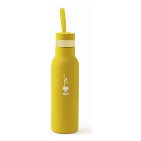 Bottiglia Termica Doppia Parete in Acciaio Arte Giallo 500 ml Bialetti