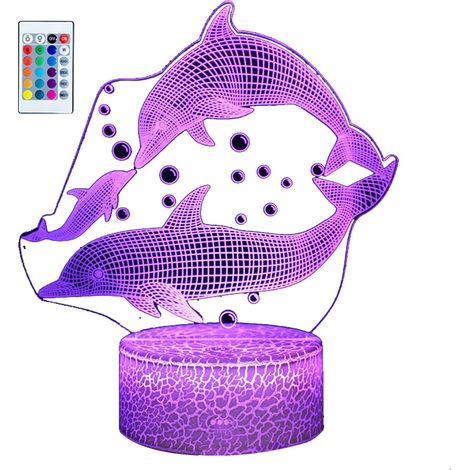 Veilleuse 3D - Lampe De Table À LED Avec Télécommande Tactile - Pour Chambre D'Enfant - 1 Pièce (1/5)