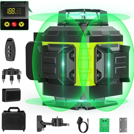 4D 360° Grünlaser mit 16 Linien Digitaldisplay Selbstnivellierend (1/5)