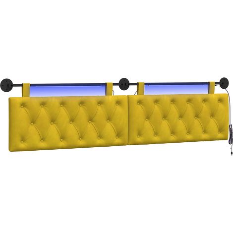 Maison Exclusive - Testiera sospesa Con luce LED Giallo Velluto (1/5)