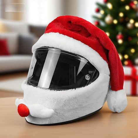 Weihnachtlicher Helmüberzug, personalisierter und kreativer Integralhelmüberzug, lustige Weihnachtshelmdekorationen und Geschenke (1/5)