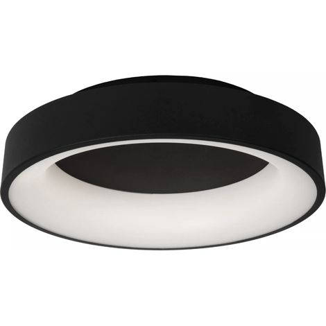 Plafoniera LED Lucide Mirage tonda 45cm nera 33W 2700K (1/4)