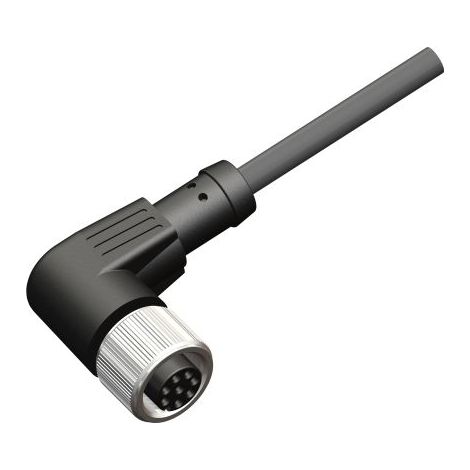 Câble d'actionneur RS PRO 8 conducteurs , M12 Femelle pré-câblé, 2m ( Prix pour 1 )