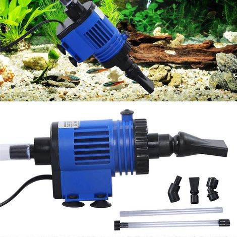 Nettoyeur de gravier pour aquarium 10W, aspirateur électrique automatique, changeur d'eau, sable, algues SL (1/5)