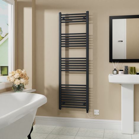 Electric Bathroom Radiator Straight Anthracite 1600x500mm 800W (1/5)