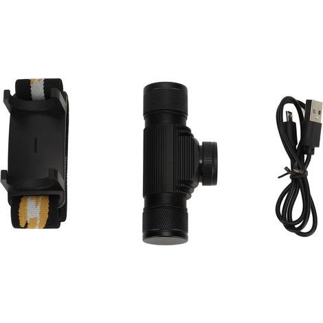 Rechargeable headlamps with 6-speed rotating zoom, waterproof, for adventure and hiking (1/5)