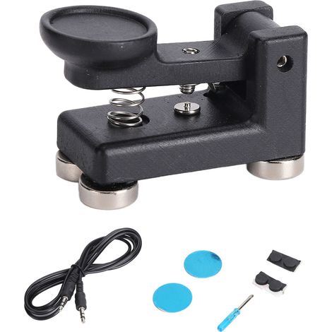 Manette de code Morse CW portable, base magnétique à adsorption ultra-compacte pour radio ondes courtes (1/5)