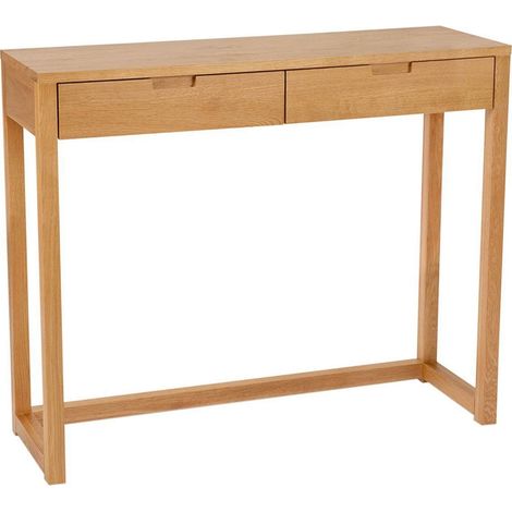 Console en bois de chêne style naturel pour entrée élégante - chêne naturel clair