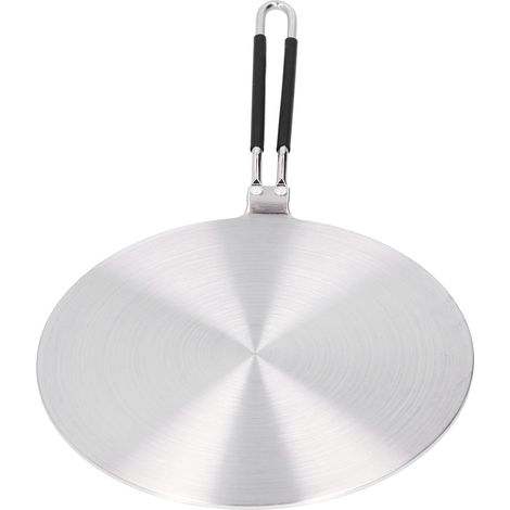 Diffuseur de chaleur en acier inoxydable, plaque adaptatrice à induction pour cuisinière à gaz et ustensiles de cuisine, 24 cm (1/5)