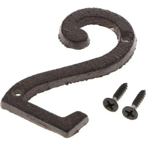 6x Étiquettes métalliques numérotées pour porte d'adresse F / (1/5)