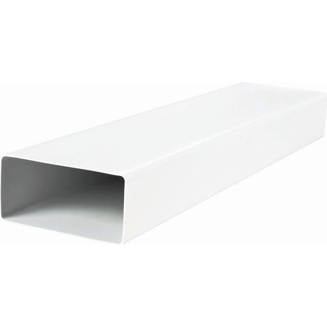 Tube plat 0,5 m pour conduit ventilation dimensions extérieures: 204 x 60 mm