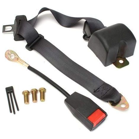Kit de ceinture de sécurité réglable à 3 points Ceinture de sécurité rétractable à double siège Kit de harnais Ceinture de sécurité rétractable à rallonge (1/5)