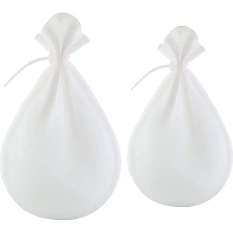 2 sacs à pétrir antiadhésifs, sacs à pétrir réutilisables en silicone souple, sacs de conservation pour le mélange de farine, ustensile de cuisine pour la pâtisserie (blanc)