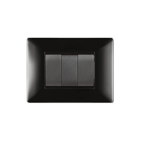 PLACCA LIFE Q LIVING PLAST NERO 7P- 1,0 pz