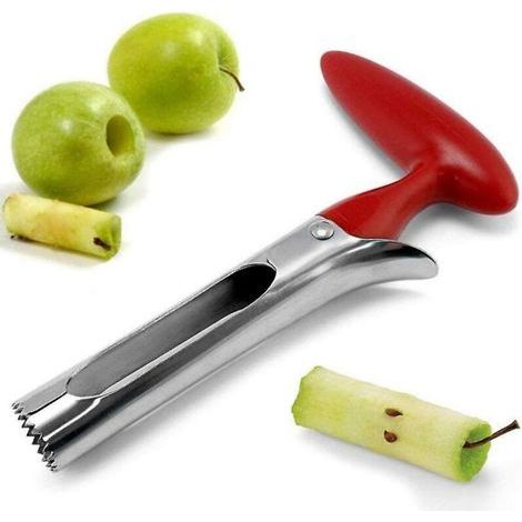 Aspirateur de pomme, gadget de cuisine en acier inoxydable outil de semoir de fruits extracteur de noyau de fruit légumes et outils de pomme aspirateur poire (1/5)