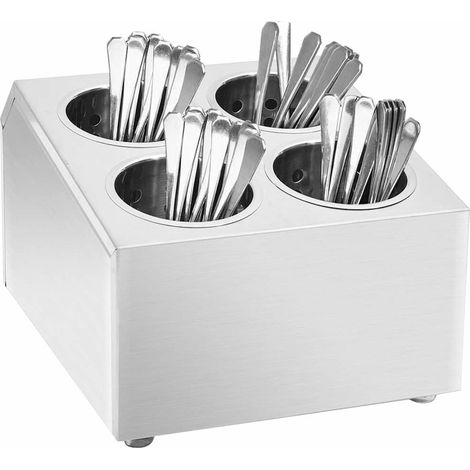 Porte-couverts 4 grilles Carré Acier inoxydable (1/5)