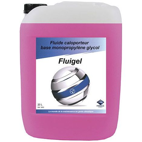 Helios – Fluide caloporteur antigel glycol -25°C – Protection jusqu’à -25°C – Bidon de 20L pour chauffage et panneaux solaires – Compatible tous circuits