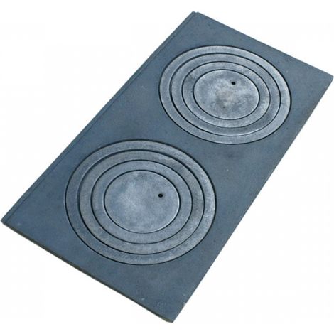 Piastra in ghisa con 2 fori 6331,5 cm - Piastra ZEL 2-O