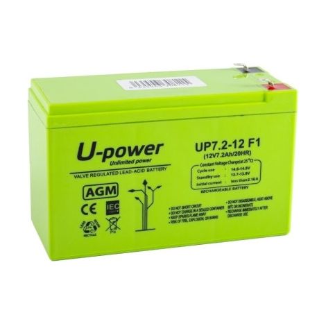 Batería Plomo U-Power 12V 7.2Ah