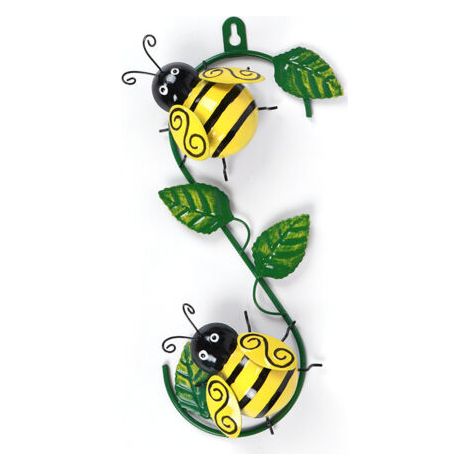 royaluxe-Métal Abeille Décoration Murale Clôture Jardin Suspendue Sculpture Décorative Decoration Jardin Exterieur Animaux Deco Murale Metal Jardin Art Décorations Suspendues