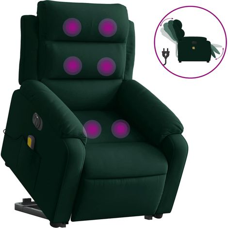 Maison Exclusive - Massagesessel mit Aufstehhilfe Elektrisch Dunk