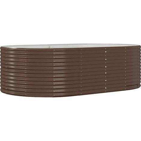 Maison Exclusive - Hochbeet Braun 212x140x68 cm Verzinkter Stahl (1/5)