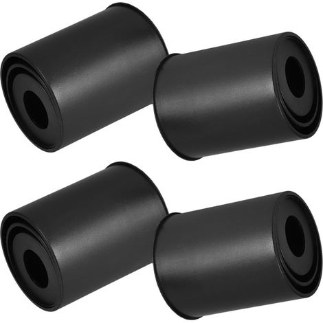 Protections Antidérapantes pour Vérin à Gaz de Chaise de Bureau Cache-poussière Lot de 4 en Plastique Noir à Trois Sections pour Chaise de Bureau (1/5)