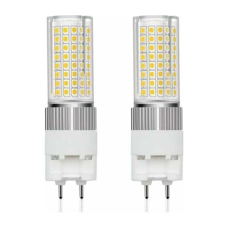 BUNTHAUS G12 16W LED-Maiskolbenlampe 220V 1600 Lumen warmweiß 3000K Maiskolbenlampe 360° Abstrahlwinkel Scheinwerfer entspricht einer 160W Halogenlampe (2 Stück, nicht dimmbar)