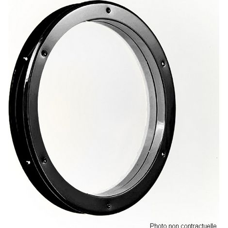 Hublot de porte noir Ø 38,5 cm