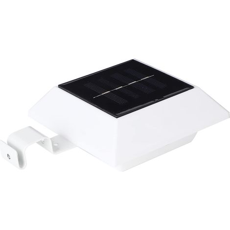 Lampes solaires de gouttière pour clôture, 6 LED pour gouttière de jardin, lampes solaires d'extérieur à énergie solaire pour extérieur, mur, cour (1/5)