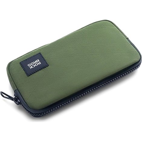 Bolsa para bicicleta para tel茅fono, llaves y cartera, 20 x 11,5 x 2 cm - verde oscuro