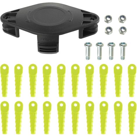 Tête de lame de tondeuse ACFHRL2, compatible avec les tondeuses électriques RYOBI ONE Head 18V et 24V RY40200/40021/24200, P2000 et AC052N1, avec 20 lames de rechange. (1/5)