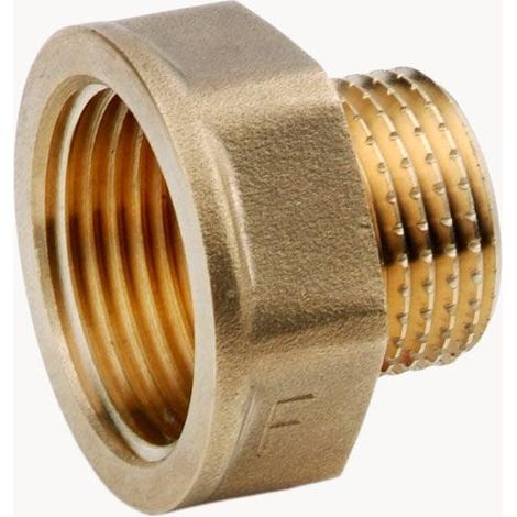Ferro Raccord de réduction plaqué chrome laiton 1/2" (1/2)
