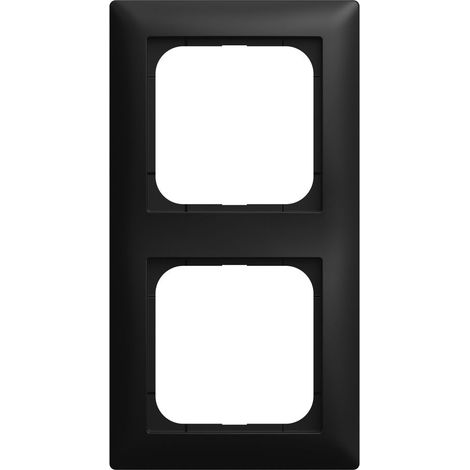 Busch Jaeger Abdeckrahmen 2-fach Rahmen 1722-915 Busch-balance SI schwarz matt