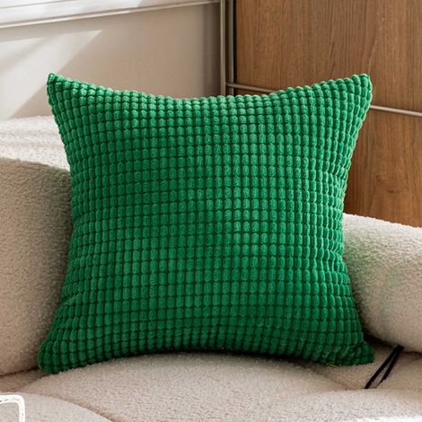 Housse De Coussin - Velours Côtelé À Rayures - 60 x 60 cm - Pour Salon Chambre - Lot De 2