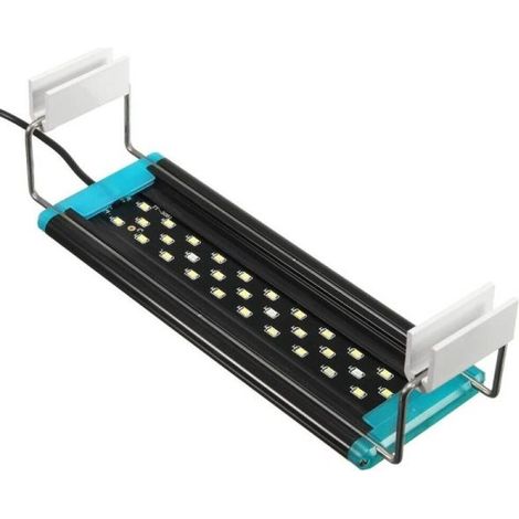 PLAFONIERA LED LUCE BIANCA BLU LAMPADA PER ACQUARIO BARRA DA 20 A 30CM Dee-D53