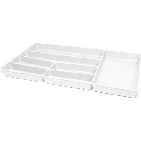 cubertero para cajón auro. plástico resistente. modulo modulo 900 acabado blanco