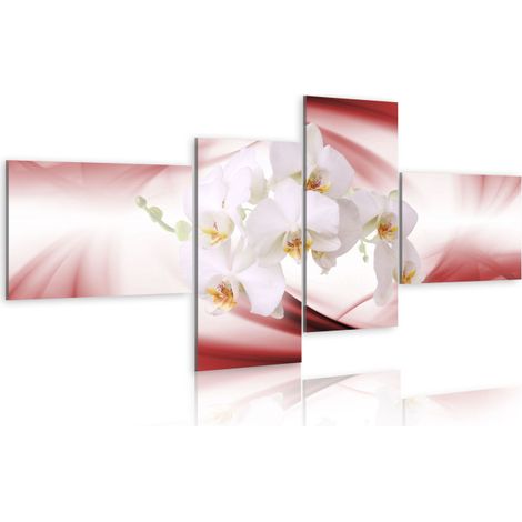 Tableau Imprimé "Orchidée de Couleur Rose" 45 x 100 cm (1/2)