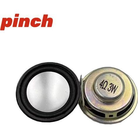 Haut-parleur de haute qualité 3W 4Ω 40 mm, mini-amplificateur, pavillon compact, base blanche, bord en caoutchouc spécial, 3W 4Ω 40 mm (1/4)