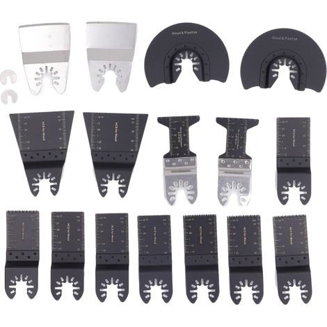 18Pcs Standard Oscillating Multitools Saw Blades Power Tools Cutter for Woodworking