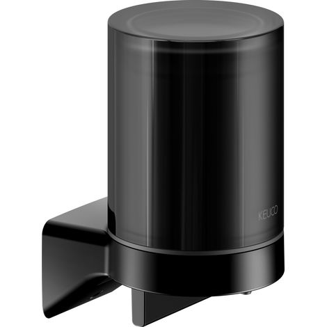 Keuco - Distributeur de savon avec support, verre/noir mat 14652379000 (1/5)