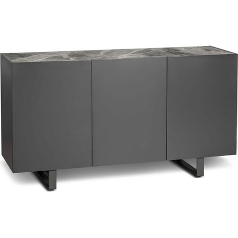 Madia 3 ante grigio-grigio scuro 45 cm x 150 cm H. 85 cm (1/4)
