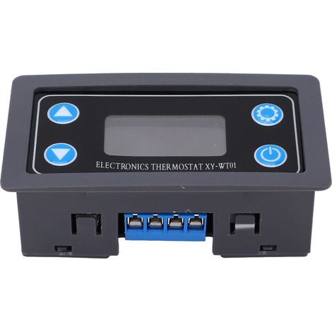 Thermostat numérique avec écran LCD, alarme sonore et visuelle, transmission de données, contrôleur de température 250VAC, module électrique précis. (1/5)