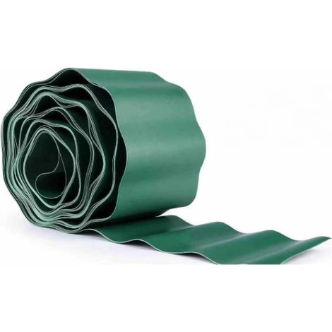 Lntyq Randparterre von 15 cm Höhe I 9 m I Vert I Rand des Gartens Bordüre des Pelouses aus Kunststoff Bordüre des Pelouse Rand des Gartens (1/5)