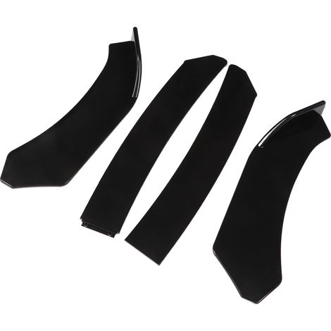 Frontstoßstangen-Kinnspoiler, glänzend schwarz, stilvoll, kratzfest, universeller Frontstoßstangen-Lippensplitter für die Fahrzeugnachrüstung (1/5)