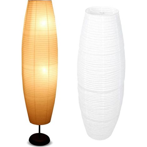 Papier de Riz lampadaire, Jour Couvercle de pour lampadaire Contemporain Maison hôtel Chambres (1/5)