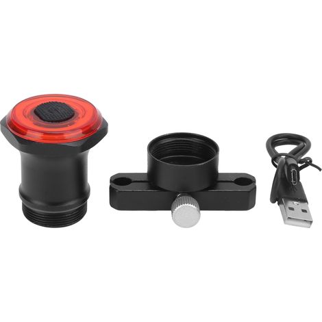 Feu arrière vélo à induction,防水 feux arrière VTT USB rechargeable, lumière arrière coussin pour bicyclette (1/5)