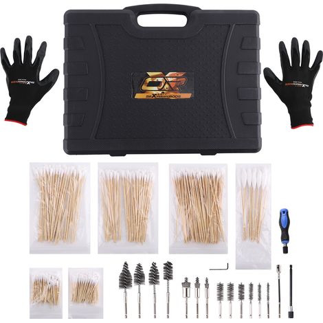 Engine Injector Seat Cleaning Tool Kit 24PC Master Set Helix Bore Brushes (1/4)