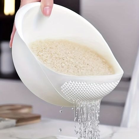 Panier de lavage et d'égouttage multifonction 1 pièce – En plastique alimentaire avec trous de drainage pour un égouttage efficace (1/5)